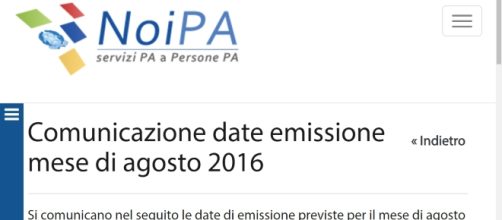 Noipa date pagamento stipendio agosto