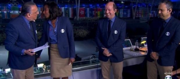 Galvão Bueno e Glória Maria na Globo Galvão Bueno e Glória Maria na Globo