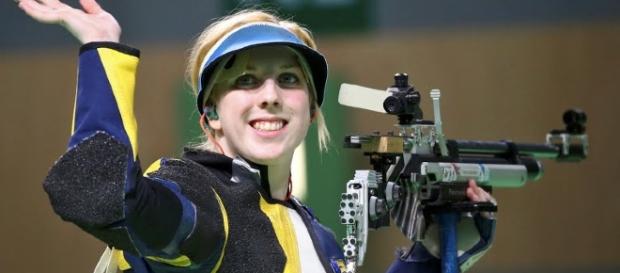 Vencedora do primeiro ouro nas Olímpiadas do Rio 2016 Vencedora do primeiro ouro nas Olímpiadas do Rio 2016