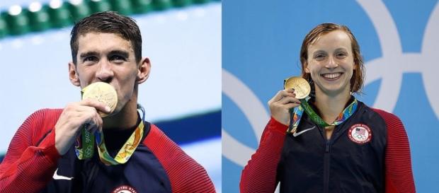 Phelps y Ledecky en lo más alto del podio Phelps y Ledecky en lo más alto del podio