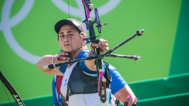 L'azzurra Claudia Mandia, ci prova nell'individuale dopo il quarto posto a squadre
