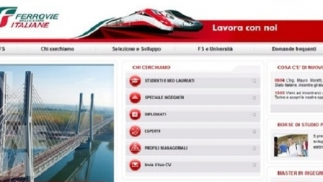 Nuove assunzioni in arrivo da Ferrovie dello Stato