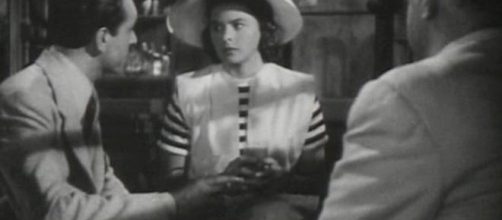 'Casablanca' Trailer Screenshot of Paul Henreid, Ingrid Bergman, Sydney Greenstreet; costumes designed by Orry-Kelly (Photo: Wikimedia Commons)