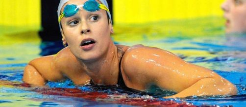 La nuotatrice italiana Federica Pellegrini