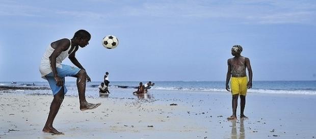 Children playing football in Somalia. Photo (public domain) by AMISOM Public Information Children playing football in Somalia. Photo (public domain) by AMISOM Public Information