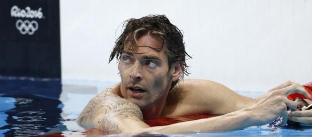 El nadador francés Camille Lacourt tras su final El nadador francés Camille Lacourt tras su final