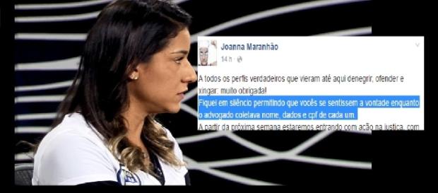 Joanna Maranhão polemiza de novo Joanna Maranhão polemiza de novo
