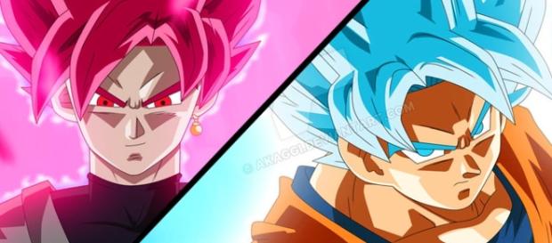 La pelea de Gokú y el super saiyajin Rose La pelea de Gokú y el super saiyajin Rose