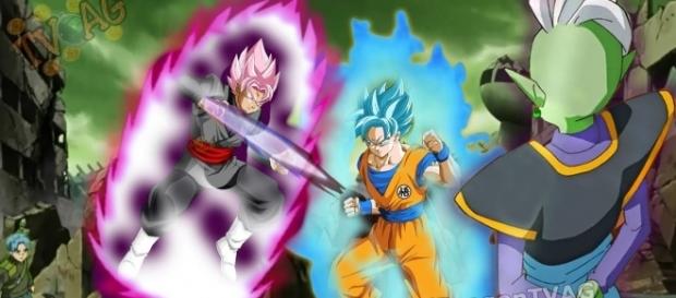 Black Gokú vs Son Gokú super saiyain azul Black Gokú vs Son Gokú super saiyain azul