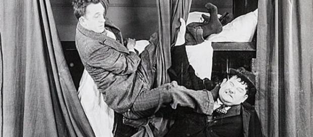 Laurel and Hardy in Berth Marks / photo via author's collection Laurel and Hardy in Berth Marks / photo via author's collection