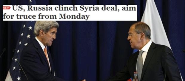 Accord conclu pour une trêve d'une semaine en Syrie à partir du lundi 12 septembre 2016 Accord conclu pour une trêve d'une semaine en Syrie à partir du lundi 12 septembre 2016