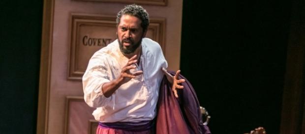 Ira Aldridge (a volcanic Lindsay Smiling), as Shakespeare’s Othello. Photo: Jerry Dalia, The Shakespeare Theatre of New Jersey, used with permission. Ira Aldridge (a volcanic Lindsay Smiling), as Shakespeare’s Othello. Photo: Jerry Dalia, The Shakespeare Theatre of New Jersey, used with permission.