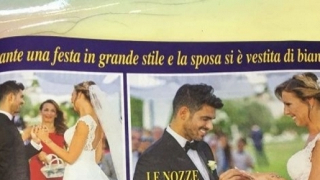 Cristian Gallella e Tara durante il rito celtico