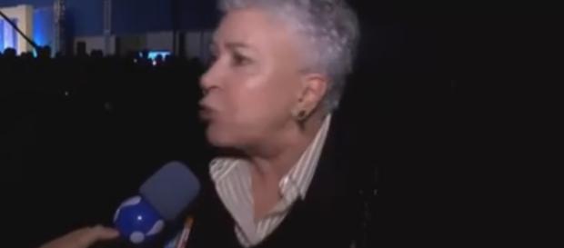 Candidata xinga profissionais da mídia - Reprodução: RedeTV Candidata xinga profissionais da mídia - Reprodução: RedeTV