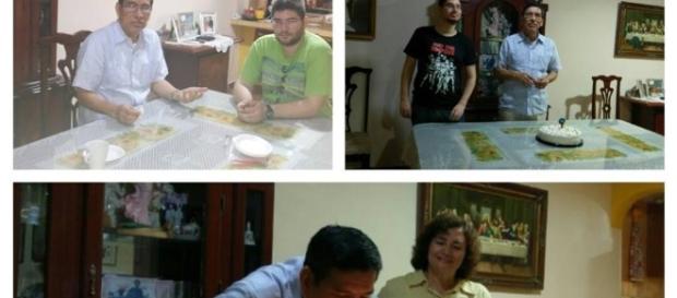 Celebrando el cumpleaños de mi querido esposo en familia. Celebrando el cumpleaños de mi querido esposo en familia.