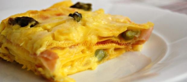 LASAGNE ASPARAGI E SPECK con besciamella allo zafferano - giallozafferano.it LASAGNE ASPARAGI E SPECK con besciamella allo zafferano - giallozafferano.it