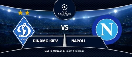 Diretta TV Dinamo Kiev-Napoli su Mediaset Premium e su Canale 5, martedì 13 settembre 2016