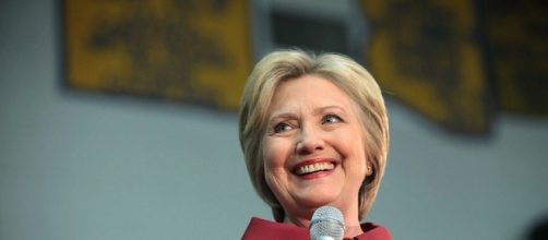 Hillary Clinton durante un comizio della campagna elettorale