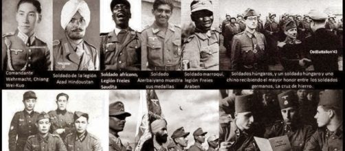 Soldados alemanes de todas las razas