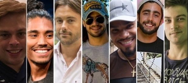 O time de astros masculinos que vai participar da competição O time de astros masculinos que vai participar da competição
