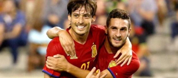 Silva y Koke se están erigiendo en las claves de la nueva España. Silva y Koke se están erigiendo en las claves de la nueva España.