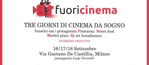 Fuori Cinema dal 16 al 18 settembre a Milano.