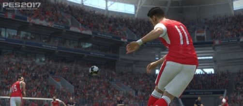 Ozil in azione in PES 2017 (Arsenal)