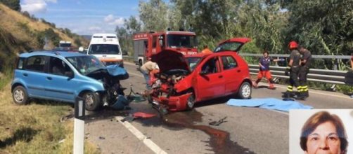 Il terribile incidente:nella foto piccola Francesca Lai, la vittima.