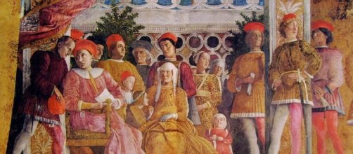 La corte ducale nella Camera degli sposi di Andrea Mantegna.