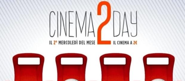 Cinema 2 day, ogni secondo mercoledì del mese Cinema 2 day, ogni secondo mercoledì del mese
