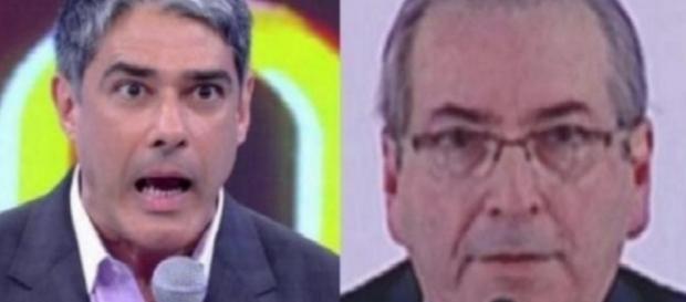 Cunha e William Bonner - Foto/Montagem Cunha e William Bonner - Foto/Montagem