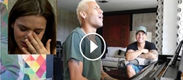 Neymar canta e resultado é impressionante Neymar canta e resultado é impressionante