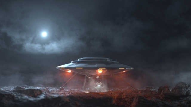 Volumes - UFO scene - Arnold for Maya User Guide - Solid Angle - solidangle.com
