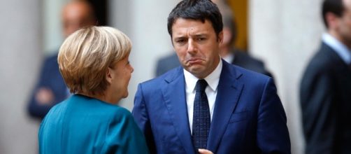 Matteo Renzi a colloquio con Angela Merkel