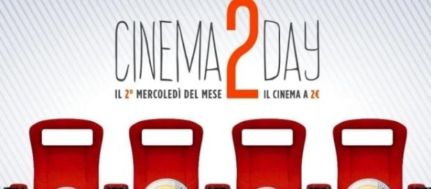 Cinema 2Day: cinema ogni secondo mercoledì del mese a 2 euro Cinema 2Day: cinema ogni secondo mercoledì del mese a 2 euro