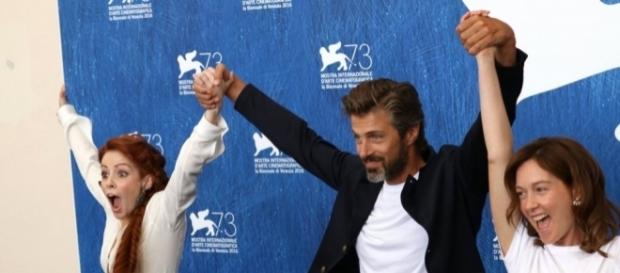 Il regista Kim Rossi Stuart con le due attrici Camilla Diana e Cristiana Capotondi Il regista Kim Rossi Stuart con le due attrici Camilla Diana e Cristiana Capotondi