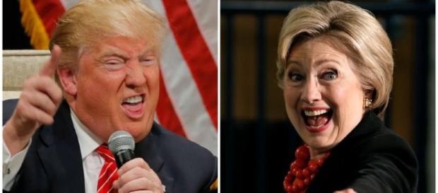 US-Präsidentschaftskandidaten Donald Trump & Hillary Clinton US-Präsidentschaftskandidaten Donald Trump & Hillary Clinton