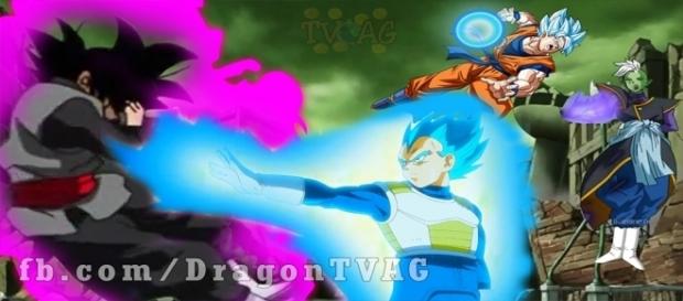 Vegeta vs Black, Goku vs Zamasu Vegeta vs Black, Goku vs Zamasu
