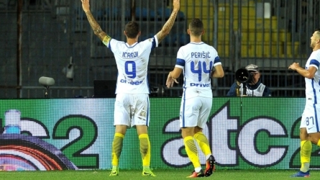 Icardi in gol stasera contro l'Empoli