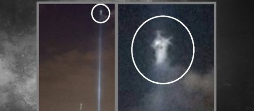 Angel on 9-11 memorial beam of light? Photo: 1. Blasting News Library 2. Enlarged - WNYW - fox5ny.com