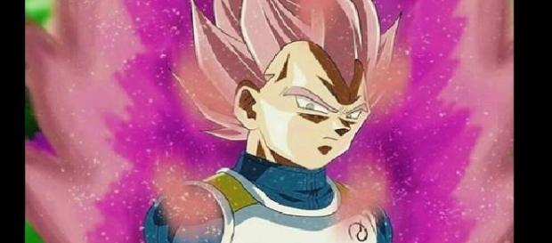 Vegeta transformado en super saiyajin Rose en un fan art Vegeta transformado en super saiyajin Rose en un fan art