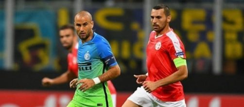 Palacio in azione contro l'Hapoel Beer Sheva.