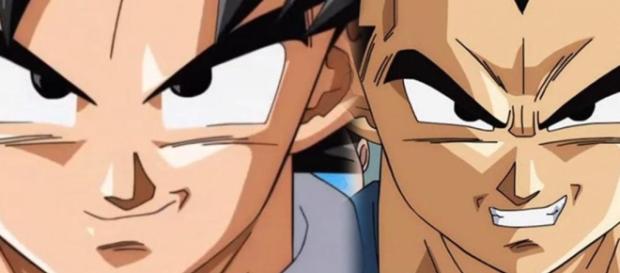 Goku junto al saiyajin orgulloso Vegeta Goku junto al saiyajin orgulloso Vegeta