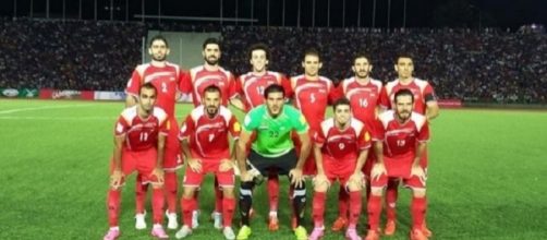 La Nazionale di calcio siriana impegnata nelle qualificazioni mondiali a Russia 2018