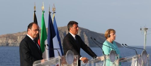 Renzi, Merkel e Hollande: addio spirito di Ventotene