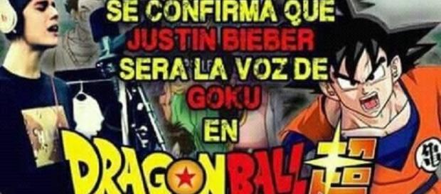 Justin Bieber sera la voz de Goku Justin Bieber sera la voz de Goku