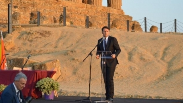 Riforma pensioni firmata Renzi, incontro decisivo il 21 settembre, Foto: Renzi ad Agrigento, ph Calogero Giuffrida