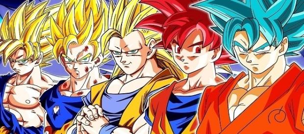 Etapas de Super Saiyajin canónicas. Etapas de Super Saiyajin canónicas.