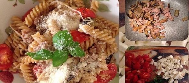 Fusilli med light: melanzane salsiccia e provola versione "light" Fusilli med light: melanzane salsiccia e provola versione "light"