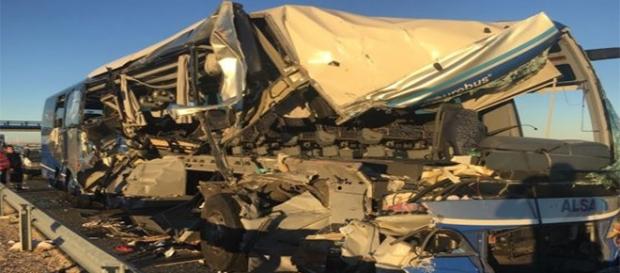 Trágico accidente de autobús en Soria Trágico accidente de autobús en Soria